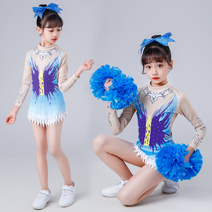 啦啦队服女儿童演出服啦啦操舞蹈比赛服运动会健美操表演服爵士舞