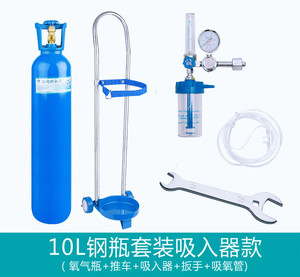 医用便携式10升氧气瓶全套家用10L小氧气罐老人孕妇户外高原吸氧