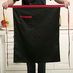 厨师围裙专用厨房厨师半身男士酒店餐厅饭店后厨短款工作服厚围裙