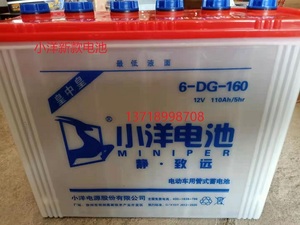 小洋水电池皇中皇6-DG-160 电动车系列专用电瓶 原厂正品质量保证