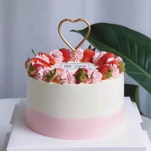 草莓奶油水果经典热销6 8 10 12寸欧式水果蛋糕模型仿真模具定制