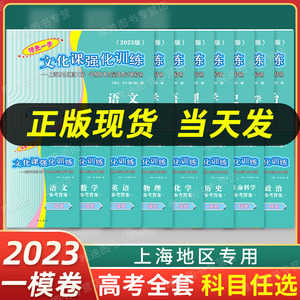 2024 2023年版领先一步上海高考一模卷 语文数学英语物理化学政治