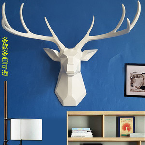 动物鹿头壁挂壁饰挂件简约家居客厅电视沙发背景网红墙壁装饰打折