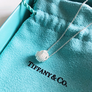 Tiffany&Co蒂芙尼扭结项链幸运结 无限符号 豆豆吊坠项链欧美饰品