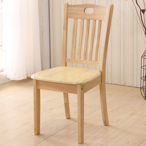 实木餐椅椅子凳子靠背椅家用现代简约皮实中式酒店餐厅经济型木椅
