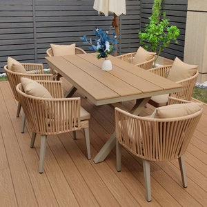 户外休闲桌椅庭院花园露台别墅北欧现代室外可移动防水防晒编藤椅