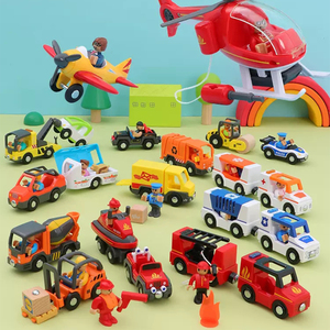 发声发光手推小车飞机交通知识认知儿童玩具车大全场景模拟套装