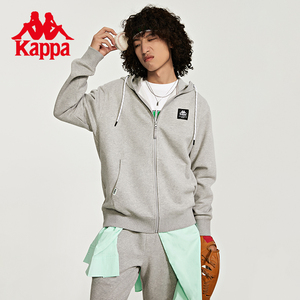 kappa卡帕背靠背新款运动外套男休闲跑步拉链卫衣连帽开衫男士潮