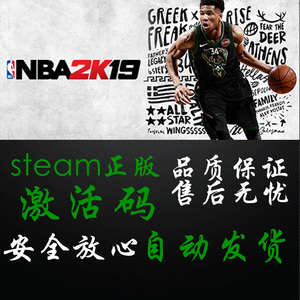PC中文正版Steam游戏NBA 2K19 美国篮球2019 标准版|20周年纪念版