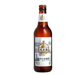 新北京双合盛500ml*12瓶整箱12.5度北京五星德式小麦原浆精酿啤酒