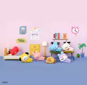 BT21防弹少年团BTS新款minini汽车显示器装饰公仔车载桌面摆件