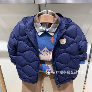 pawinpaw童装专柜正品23冬款男童防油防水连帽羽绒服PCJDD4T81S