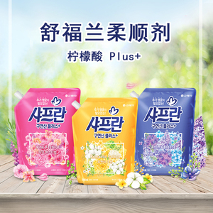 韩国进口LG舒福蓝纤维柔顺剂防静电去异味持久留香衣物护理柔软剂