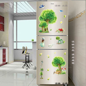 包邮田园卡通冰箱贴创意装饰可移除冰箱贴纸空调翻新翻新防水自粘