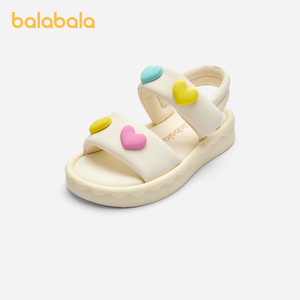 巴拉巴拉儿童凉鞋女童鞋子2024夏季沙滩鞋甜美温柔可爱时尚潮露趾