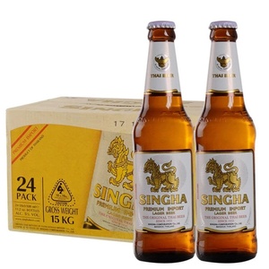 泰国原装进口啤酒SINGHA胜狮啤酒330ml *24瓶 新日期