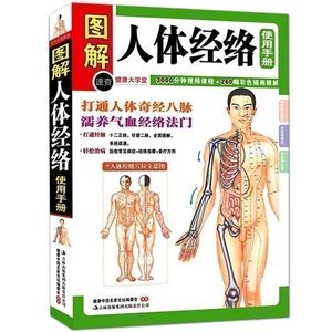 图解人体经络使用手册 穴位按摩中医养生人体经络 正版图书