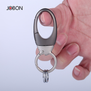 jobon中邦钥匙扣男士腰挂品牌高端个性钥匙圈 金属汽车锁匙扣挂件