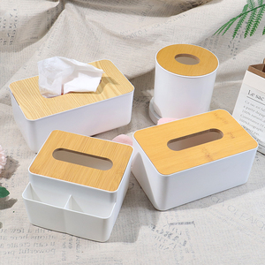 简约木质抽纸盒塑料纸巾盒 奶油胶diy手工卫生纸收纳盒客厅素材
