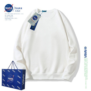NASA联名亲子装纯棉儿童卫衣秋冬男童女童中大童纯色宽松长袖上衣