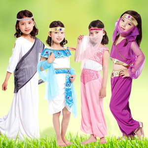 万圣节儿童服装女童化妆舞会阿拉伯公主裙阿拉丁神灯演出服埃及女