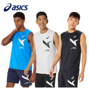 日本2024新款ASICS亚瑟士代购男士排球运动跑步无袖球服速干吸汗