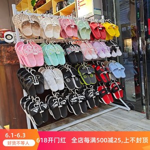 拖鞋货架展示架店袜子挂架落地超市鞋店鞋架中岛陈列架带轮