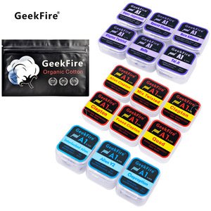 geekfire发热丝培根棉花RDTA雾化器DIY做丝密绕口感花丝烟具配件