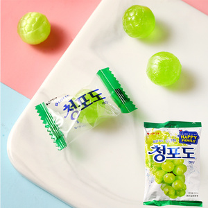 韩国进口lotte乐天青葡萄糖水果糖硬糖果网红爆款结婚喜糖小零食