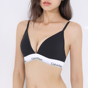 Calvin Klein正品CK内衣女士性感深V运动无钢圈带胸垫文胸QF5650