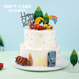 【深圳同城配送】时刻陪你赛车总动员儿童生日蛋糕儿童节周岁蛋糕
