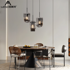 餐厅灯意式极简玻璃吊灯超亮餐桌饭厅设计师高端现代简约艺术灯具