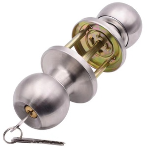 包邮不锈钢三杆式球形锁卫生间球锁塑钢门锁铝合金厨房浴室门