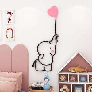 创意儿童房间布置少女心男女孩卧室床头背景墙面装饰3d立体门贴纸