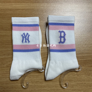 韩国代购*MLB洋基儿童休闲袜子【单拍不发货】跟衣服一起拍可以发