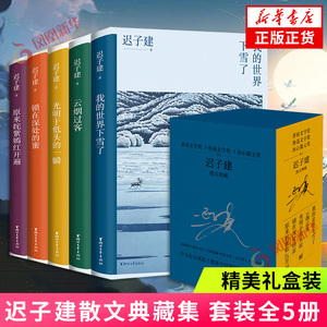 礼盒版 迟子建散文典藏集套装5册茅盾文学奖得主迟子建散文自选集我的世界下雪了原来姹紫嫣红开遍冰心初高中阅读文学散文随笔正版