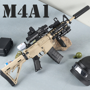 高端M4a1电动连发单发水晶儿童玩具专用软弹枪男孩突击冲锋步抢