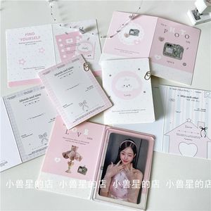 原创mini小号折页粉色韩系对折卡片出小卡打包材料礼物包装贺卡纸