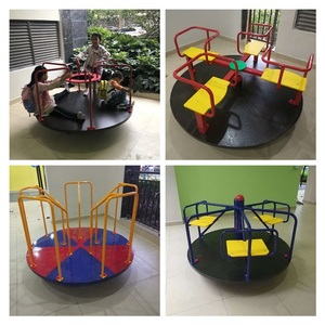 童车旋转木马幼儿园儿童塑料转转椅户外大型幼儿玩具室外游乐转车