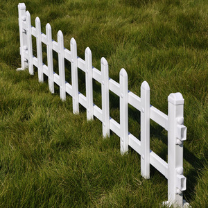 送立柱 PVC塑钢护栏 花园围栏栅栏花坛草坪护栏杆 社区绿化防护栏