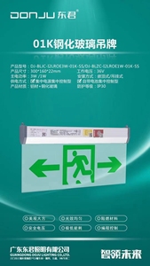 东君消防应急标志灯高亮led灯指示牌有机玻璃吊牌安全出口标示牌