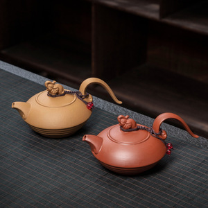 泡茶工具容器小茶壶陶瓷小号迷你沙壶茶壶紫砂家用段泥壸大象壶