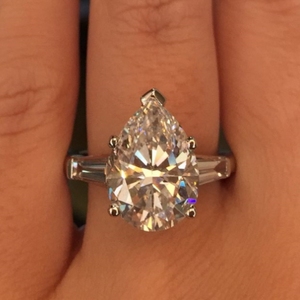 代购裸钻石定制3克拉HVS1结婚周年礼物铂金钻戒纽约燕子姐姐定制