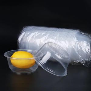 一塑料次性碗家用小碗套装圆形带盖饭盒打包餐餐具IDG冰粉商用盒