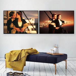 泰坦尼克号装饰画复古怀旧欧美电影海报挂画酒吧卧室咖啡厅壁画
