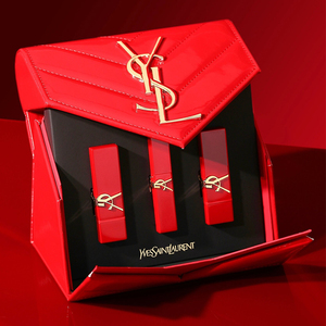 YSL圣罗兰新年口红三支装情人节限定小金条2024方管NM+RM口红礼盒