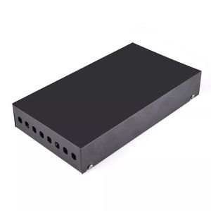 4口8口光纤光缆终端盒 接线盒 熔纤盘(铁) ST/FC口通用型桌面式