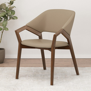 北欧餐椅家用实木凳子靠背网红高级餐桌椅现代简约设计师休闲椅子