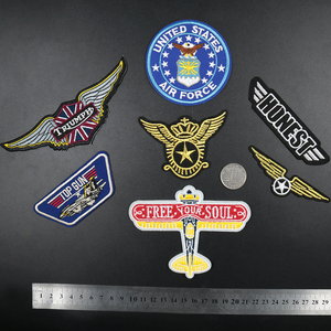 美国空军刺绣布贴 卡通飞机翅膀老鹰儿童服装书包破洞DIY徽章补丁