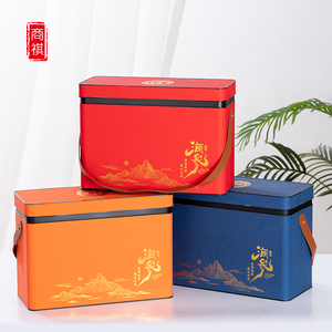 即食海参礼盒包装盒空盒1斤2斤红色大闸蟹海鲜礼品盒泡沫冷藏保温
